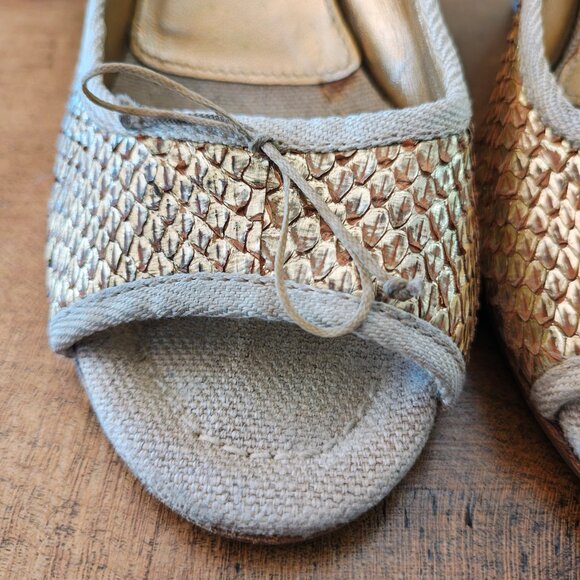 PRADA Woven Wedge Sandals - Picture 7 of 10